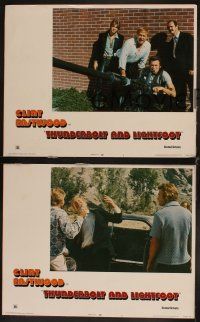 8a790 THUNDERBOLT & LIGHTFOOT 3 LCs '74 Clint Eastwood, Jeff Bridges, George Kennedy!