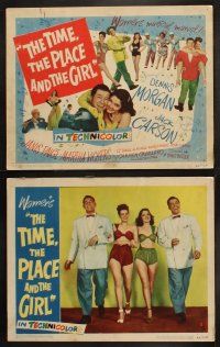 8a354 TIME, THE PLACE & THE GIRL 8 LCs '46 Dennis Morgan & Jack Carson in Warner's musical marvel!
