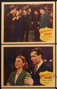 8a563 UNDERCOVER AGENT 5 LCs '39 Russell Gleason, Shirley Deane, Ray Bennett, crime!