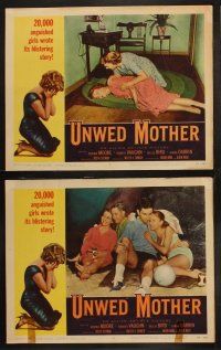 8a361 UNWED MOTHER 8 LCs '58 Norma Moore & Robert Vaughn, 20,000 anguished girls wrote this story!