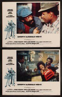8a362 UPTOWN SATURDAY NIGHT 8 int'l LCs '74 Sidney Poitier, Bill Cosby, Harry Belafonte!