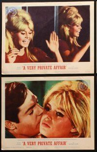 8a366 VERY PRIVATE AFFAIR 8 LCs '62 Louis Malle's Vie Privee, c/u Brigitte Bardot & Mastroianni!