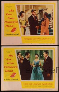 8a685 VIEW FROM POMPEY'S HEAD 4 LCs '55 Dana Wynter accidentally finds out her husband's a Negro!