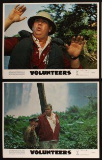 8a369 VOLUNTEERS 8 LCs '85 cool wacky images of Tom Hanks, John Candy, Rita Wilson, Peace Corps!