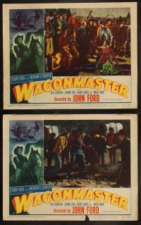 8a799 WAGON MASTER 3 LCs '50 Harry Carey Jr. & Ward Bond, John Ford western!
