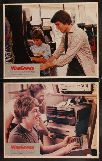 8a370 WARGAMES 8 LCs '83 teen Matthew Broderick plays video games to start World War III!