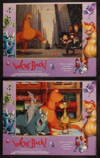8a372 WE'RE BACK!: A DINOSAUR'S STORY 8 LCs '93 cool images of prehistoric cartoon creatures!