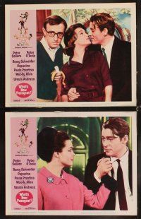 8a374 WHAT'S NEW PUSSYCAT 8 LCs '65 Woody Allen, Peter O'Toole, Peter Sellers, Capucine, Andress!