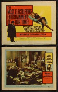 8a382 WITNESS FOR THE PROSECUTION 8 LCs '58 Billy Wilder, Marlene Dietrich shouts her testimony!