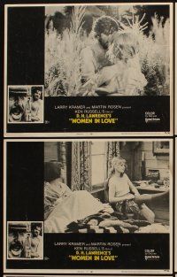 8a485 WOMEN IN LOVE 6 LCs '70 Ken Russell, D.H. Lawrence, Bates, Oliver Reed, Glenda Jackson