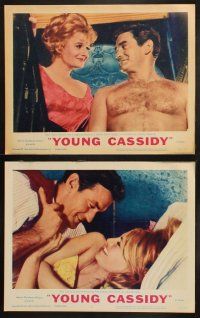 8a385 YOUNG CASSIDY 8 LCs '65 John Ford, bellowing, brawling, womanizing Rod Taylor, Julie Christie