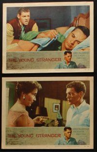 8a387 YOUNG STRANGER 8 LCs '57 first John Frankenheimer, troubled teen James MacArthur!