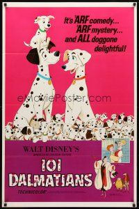 8b521 ONE HUNDRED & ONE DALMATIANS 1sh R69 most classic Walt Disney canine family cartoon!