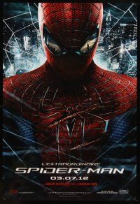 8b033 AMAZING SPIDER-MAN teaser DS FrenchUS 1sh '12 Andrew Garfield in title role!