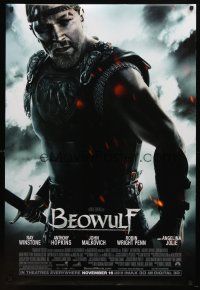 8b085 BEOWULF advance DS 1sh '07 Robert Zemeckis directed, Anthony Hopkins, Ray Winstone!