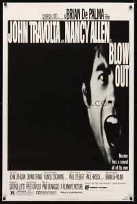 8b104 BLOW OUT 1sh '81 John Travolta & Nancy Allen, directed by Brian De Palma!