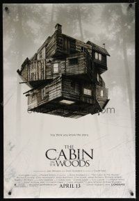 8b130 CABIN IN THE WOODS advance DS 1sh '11 Kristen Connolly, Chris Hemsworth, creepy image!