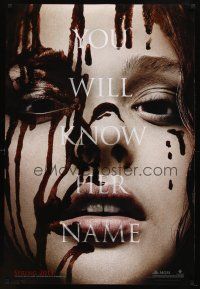 8b135 CARRIE teaser DS 1sh '13 cool image of bloody Chloe Grace Moretz in the title role!