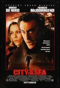 8b153 CITY BY THE SEA advance 1sh '02 Robert De Niro & Frances McDormand!