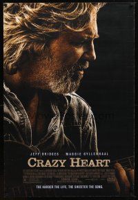 8b163 CRAZY HEART 1sh '09 great image of country music singer Jeff Bridges!
