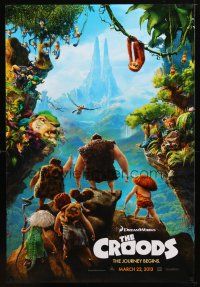 8b164 CROODS advance DS 1sh '13 cool image from CG prehistoric adventure comedy!