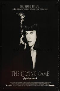 8b167 CRYING GAME 1sh '92 Neil Jordan classic, great image of Miranda Richardson with smoking gun!