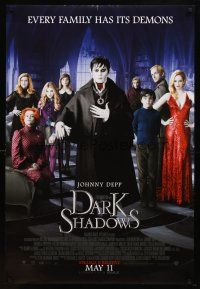 8b174 DARK SHADOWS advance DS 1sh '12 Johnny Depp, Pfeiffer, Carter, sexy Eva Green!