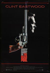 8b182 DEAD POOL 1sh '88 Clint Eastwood as tough cop Dirty Harry, cool gun image!