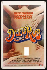 8b184 DEEP RUB 1sh '79 sexy artwork, deep enough to make you come alive!