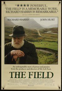 8b248 FIELD 1sh '90 Jim Sheridan directed, cool image of Richard Harris & landscape!
