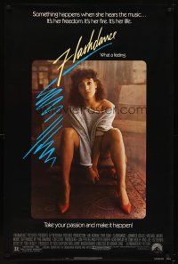 8b254 FLASHDANCE 1sh '83 sexy dancer Jennifer Beals, take your passion and make it happen!
