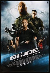 8b268 G.I. JOE: RETALIATION advance DS 1sh '13 Bruce Willis, sexy Adrianne Palicki, Dwayne Johnson!