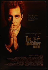 8b288 GODFATHER PART III int'l DS 1sh '90 best image of Al Pacino, Francis Ford Coppola