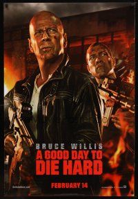 8b298 GOOD DAY TO DIE HARD style B teaser DS 1sh '13 Bruce Willis, Winstead, Jai Courtney!