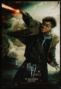 8b325 HARRY POTTER & THE DEATHLY HALLOWS: PART 2 teaser 1sh '11 Daniel Radcliffe in title role!