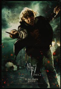 8b330 HARRY POTTER & THE DEATHLY HALLOWS: PART 2 teaser 1sh '11 Rupert Grint as Ron Weasley!