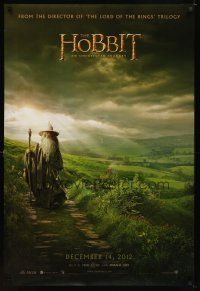 8b341 HOBBIT: AN UNEXPECTED JOURNEY teaser DS 1sh '12 cool image of Ian McKellen as Gandalf!