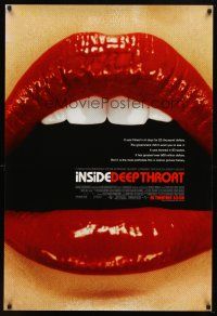 8b375 INSIDE DEEP THROAT advance DS 1sh '05 the most profitable film in movie history!