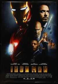 8b381 IRON MAN advance DS 1sh '08 Robert Downey Jr. is Iron Man, Gwyneth Paltrow!