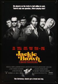 8b388 JACKIE BROWN advance 1sh '97 Quentin Tarantino, Pam Grier, Samuel L. Jackson, De Niro, Fonda!