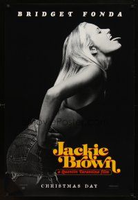 8b390 JACKIE BROWN teaser 1sh '97 Quentin Tarantino, image of sexy Bridget Fonda!