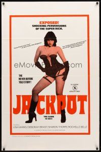 8b391 JACKPOT 1sh '78 sexy Lisa Marks in lingerie, shocking perversions of the super rich!