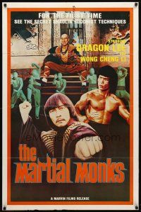 8b443 MARTIAL MONKS 1sh '83 Godfrey Ho's Champ Against Champ, Shaolin Buddhist technique!