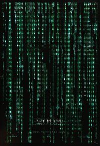 8b447 MATRIX RELOADED 2003 style holofoil teaser 1sh '03 Keanu Reeves, Wachowski Brothers sequel!