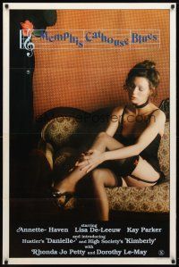 8b454 MEMPHIS CATHOUSE BLUES 1sh '84 Annette Haven , sexy woman in lingerie!