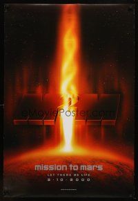 8b465 MISSION TO MARS teaser DS 1sh '00 Brian De Palma, Gary Sinise, Tim Robbins, Don Cheadle!