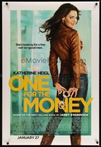 8b520 ONE FOR THE MONEY advance DS 1sh '12 sexy Katherine Heigl w/handcuffs!