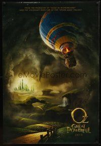 8b530 OZ: THE GREAT AND POWERFUL teaser DS 1sh '13 Sam Raimi directed, Disney, hot air balloon art!