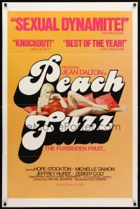 8b540 PEACH FUZZ 1sh '77 introducing sexiest Jean Dalton, the forbidden fruit!