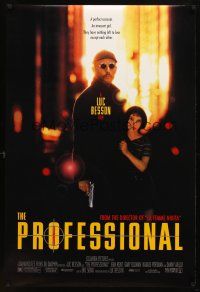 8b569 PROFESSIONAL DS 1sh '94 Luc Besson's Leon, Jean Reno, youngest Natalie Portman!